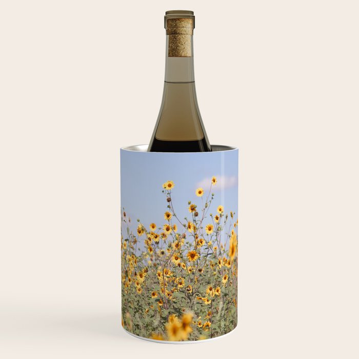 Texas Sunflower Field Wine Chiller Gallery Image 1