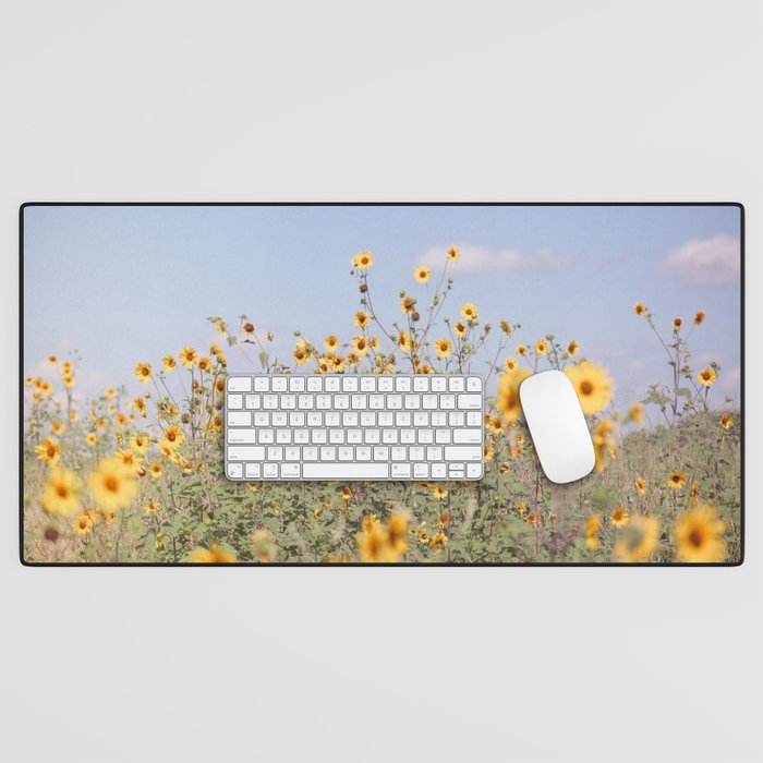 Texas Sunflower Field Desk Mat Gallery Image 1