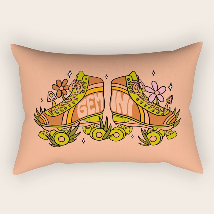 Gemini Roller Skate Rectangular Pillow Gallery Image 2