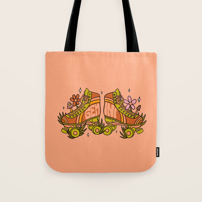 Gemini Roller Skate Tote Bag Gallery Image 1