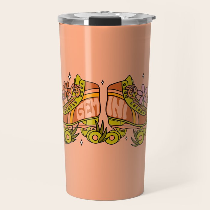 Gemini Roller Skate Travel Mug Gallery Image 1