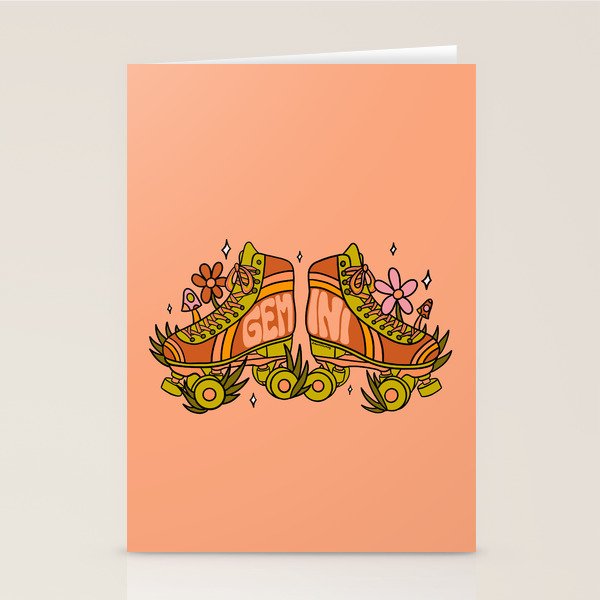 Gemini Roller Skate Stationery Card Gallery Image 2