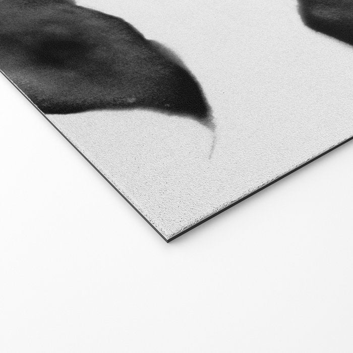 Black and White Moody Floral 2 Welcome Mat Gallery Image 2