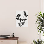 Black and White Moody Floral 2 Poster Gallery Image 2