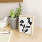 Black and White Moody Floral 2 Mini Art Print Gallery Image 2