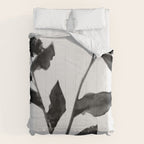Black and White Moody Floral 2 Comforter Gallery Image 6