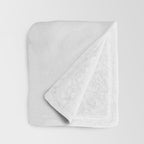 Black and White Moody Floral 2 Throw Blanket Gallery Image 3