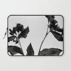 Black and White Moody Floral 2 Laptop Sleeve Gallery Image 1