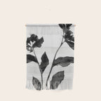 Black and White Moody Floral 2 Wall Hanging Gallery Image 1