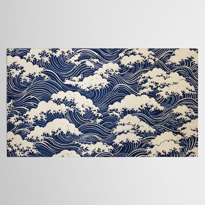 Endless Kanagawa Waves Tablecloth Gallery Image 2