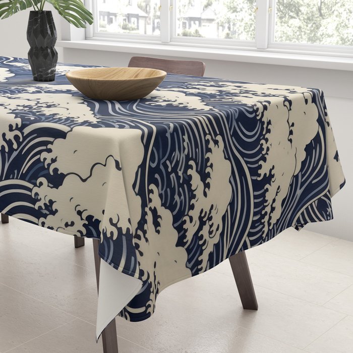 Endless Kanagawa Waves Tablecloth Gallery Image 3