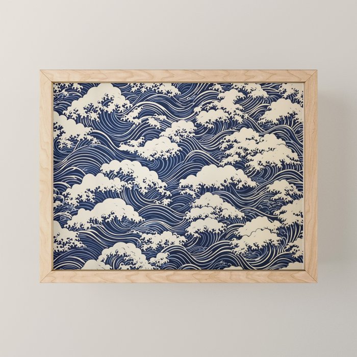 Endless Kanagawa Waves Mini Art Print Gallery Image 1