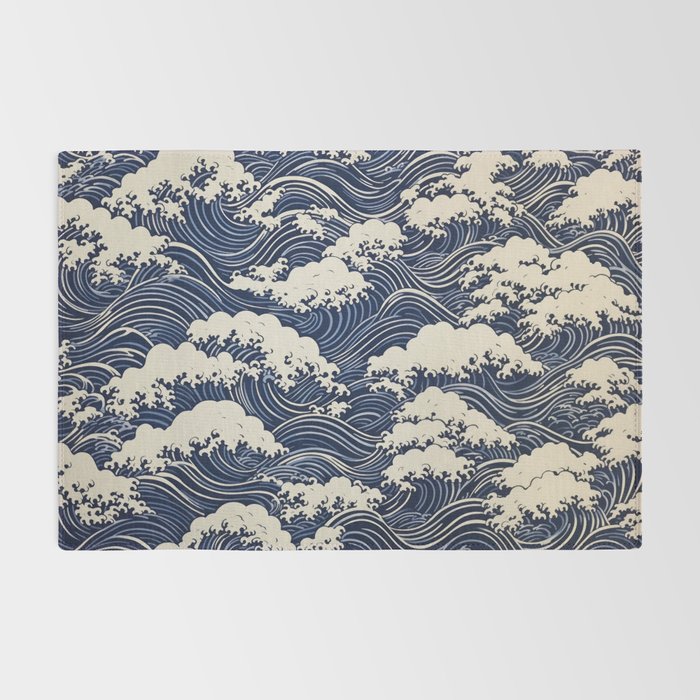 Endless Kanagawa Waves Rug Gallery Image 2