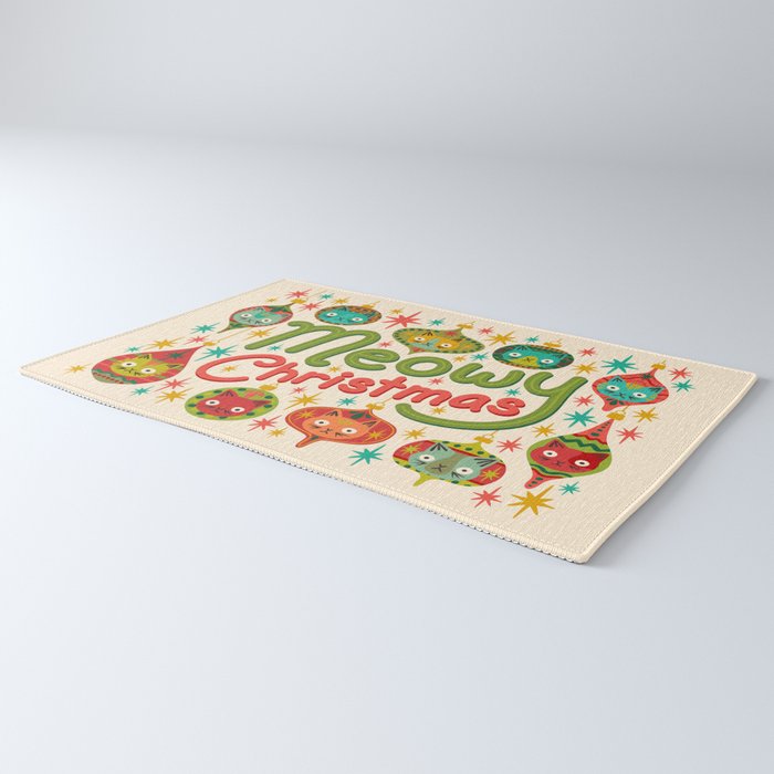 Meowy Christmas Rug Gallery Image 3