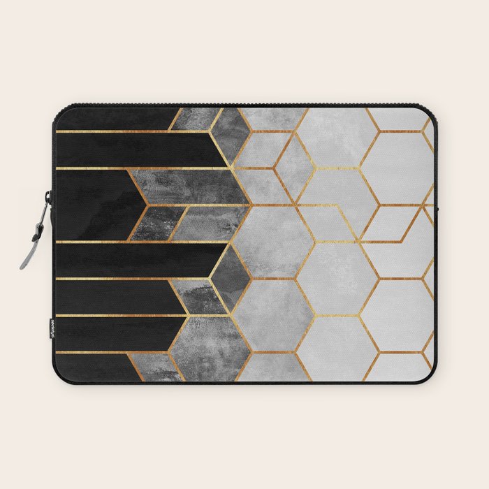 Charcoal Hexagons Laptop Sleeve Gallery Image 1