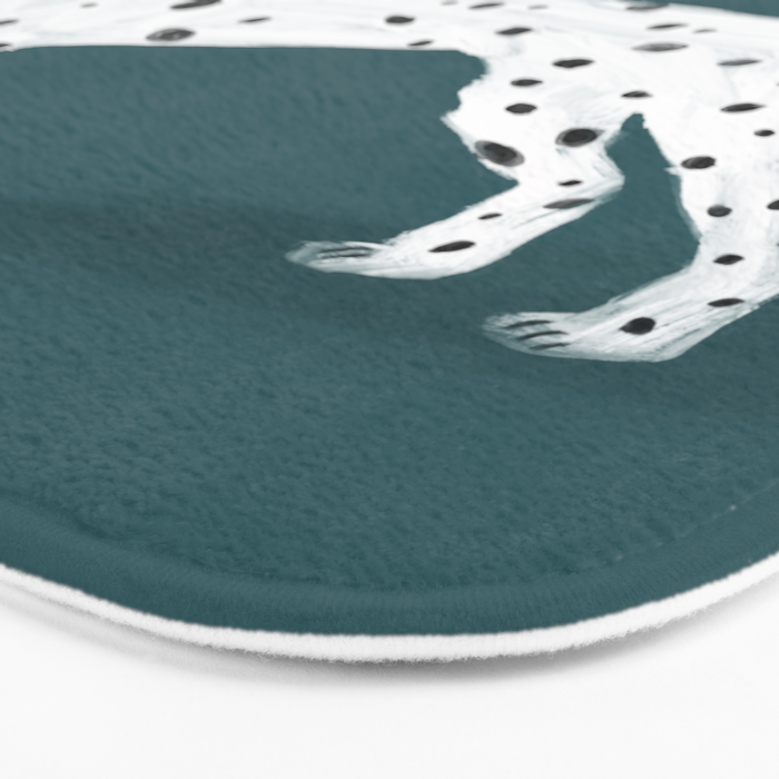 Dalmatian with Lemon Tree in Teal Bath Mat Gallery Image 3