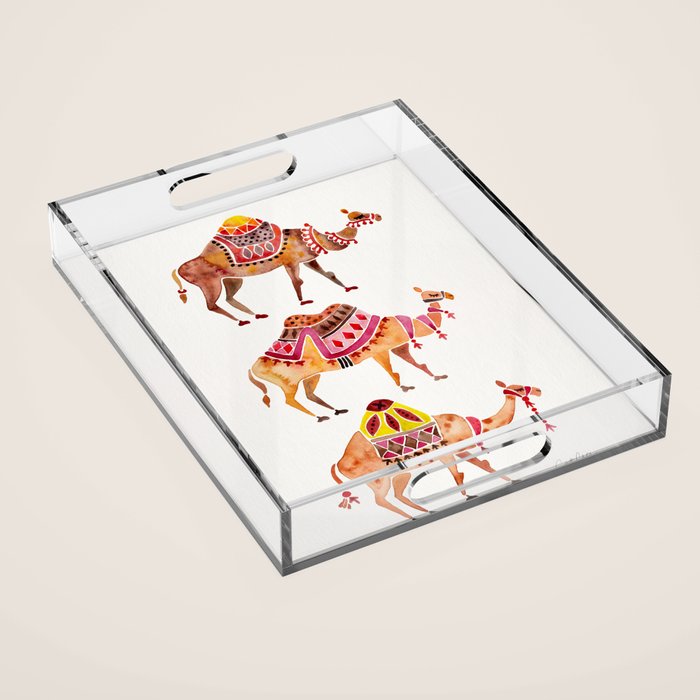 Camel Train Acrylic Tray Gallery Image 1