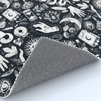 Witchy Things In Black And White Rug Gallery Image 4
