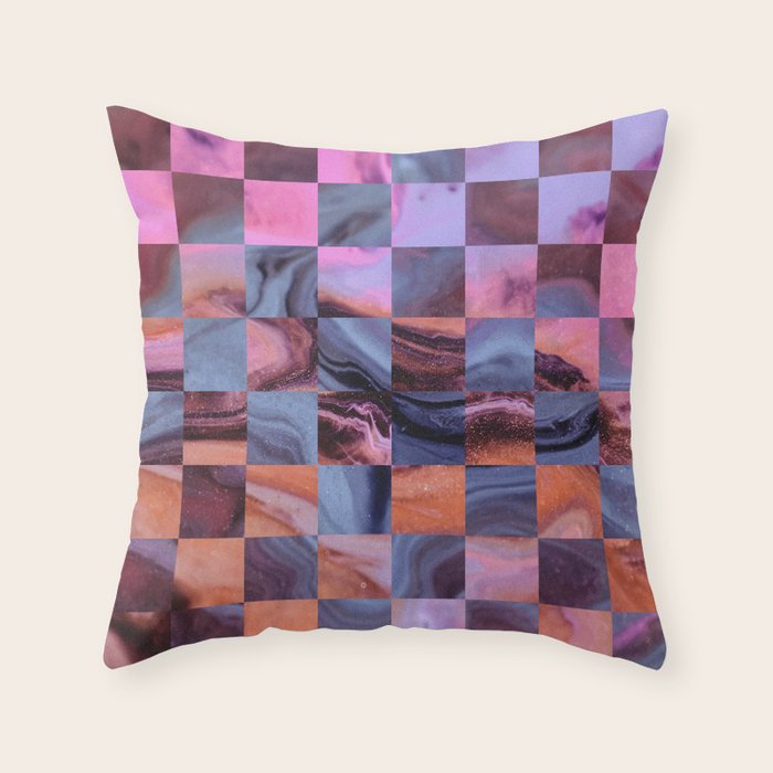 Galaxy Grid Throw Pillow Gallery Image 6