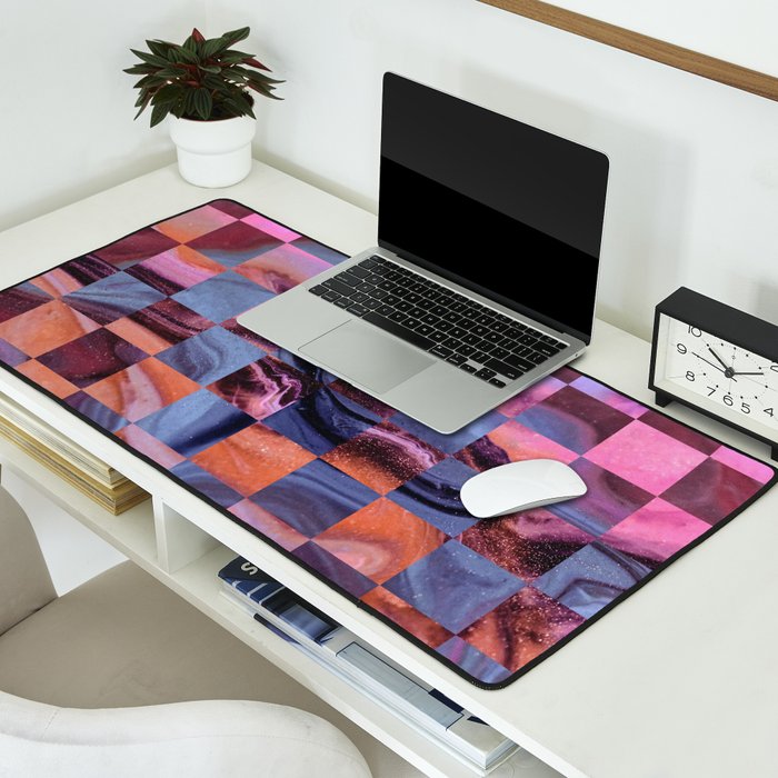 Galaxy Grid Desk Mat Gallery Image 2