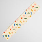 Abstract organic nature shape art pattern Table Runner Gallery Image 3
