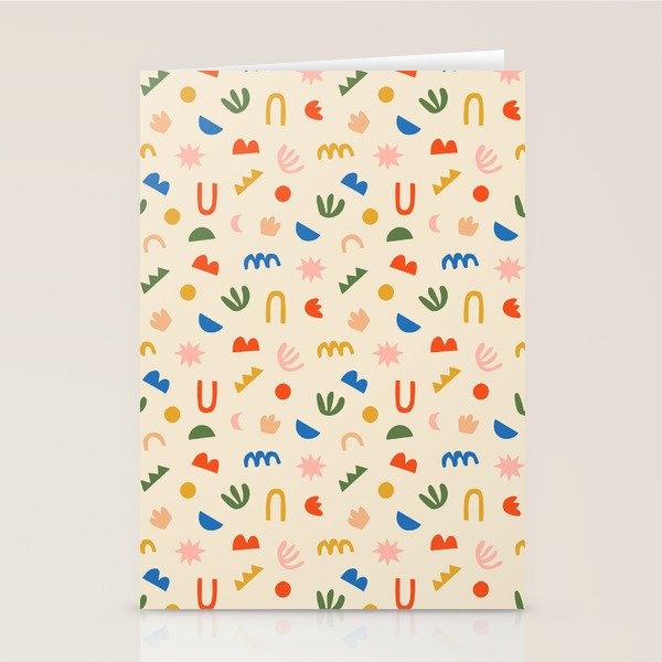 Abstract organic nature shape art pattern Stationery Card Gallery Image 2