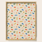 Abstract organic nature shape art pattern Serving Tray Gallery Image 1