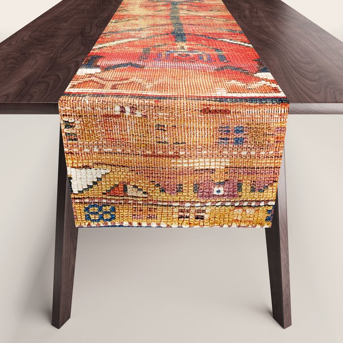 Konya Central Anatolian Niche Rug Print Table Runner Gallery Image 1