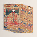 Konya Central Anatolian Niche Rug Print Wrapping Paper Gallery Image 3