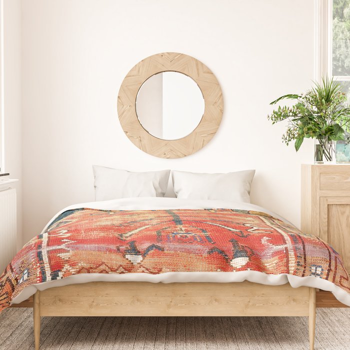 Konya Central Anatolian Niche Rug Print Duvet Cover Gallery Image 3