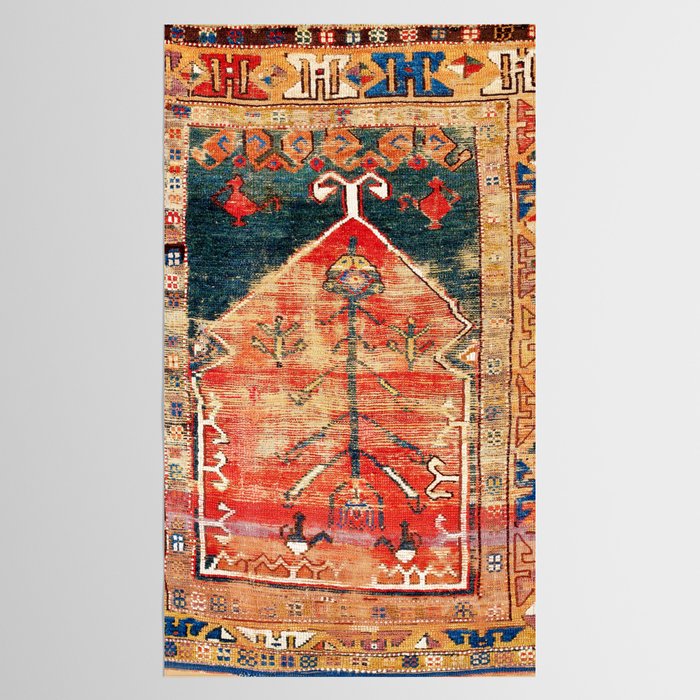 Konya Central Anatolian Niche Rug Print Tablecloth Gallery Image 2