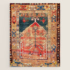 Konya Central Anatolian Niche Rug Print Jigsaw Puzzle Gallery Image 1