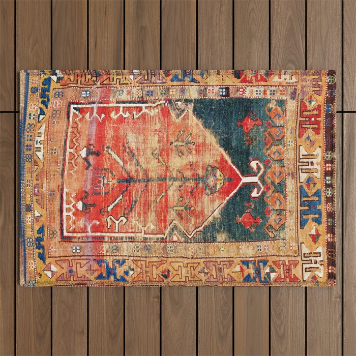 Konya Central Anatolian Niche Rug Print Outdoor Rug Gallery Image 1