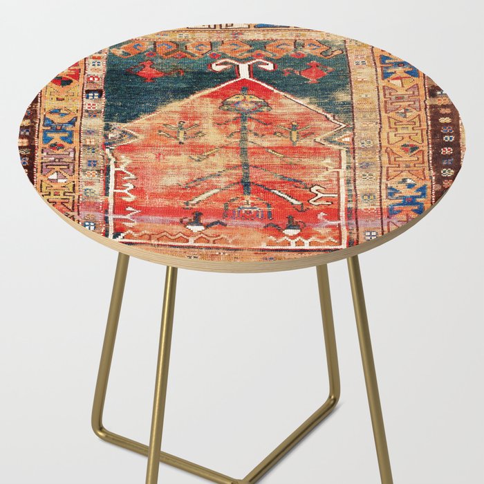 Konya Central Anatolian Niche Rug Print Side Table Gallery Image 2