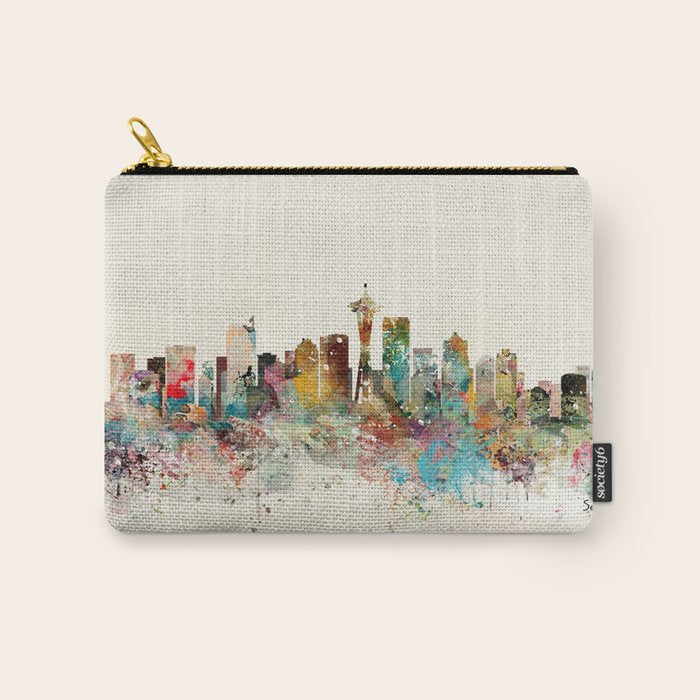seattle skyline Carry All Pouch Gallery Image 1