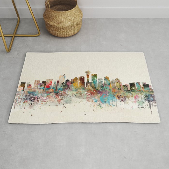 seattle skyline Rug Gallery Image 1