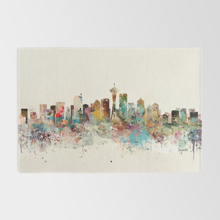 seattle skyline Rug Gallery Image 2