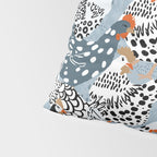 Favorite chickens blue Pillow Sham Gallery Image 4