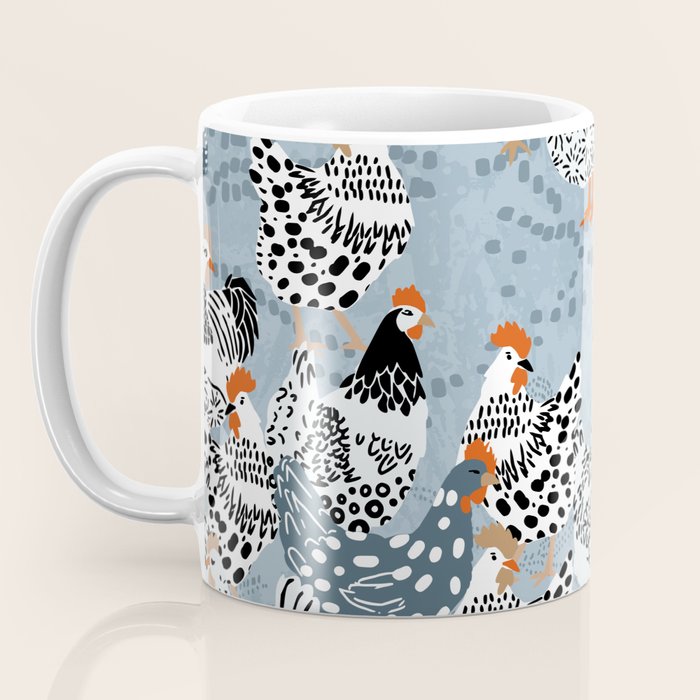 Favorite chickens blue Coffee Mug Gallery Image 3