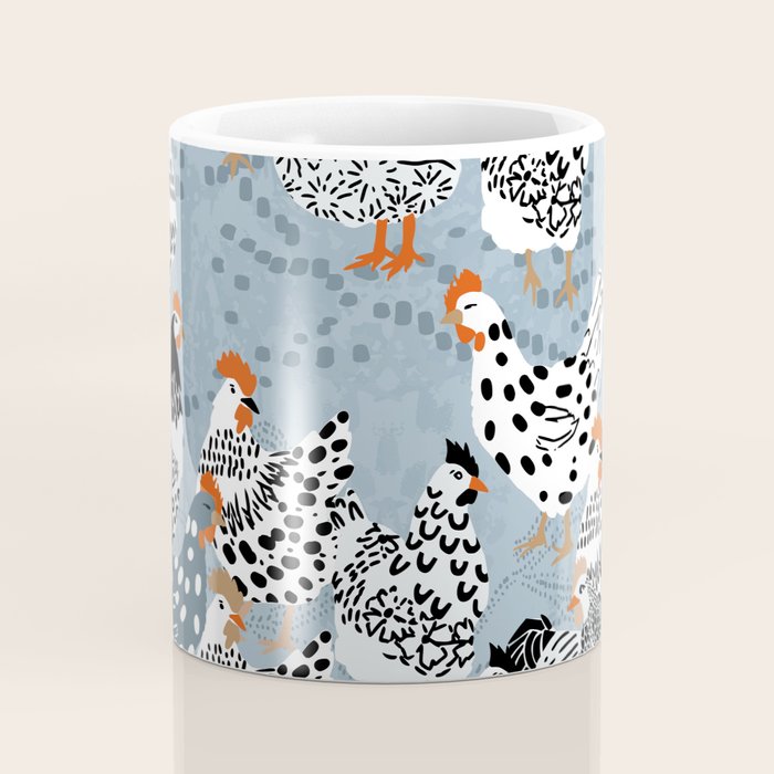 Favorite chickens blue Coffee Mug Gallery Image 4
