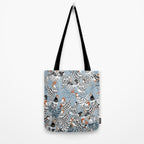 Favorite chickens blue Tote Bag Gallery Image 2