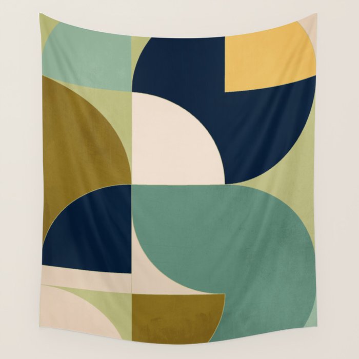 Geometric Shapes 249 Wall Tapestry Gallery Image 1