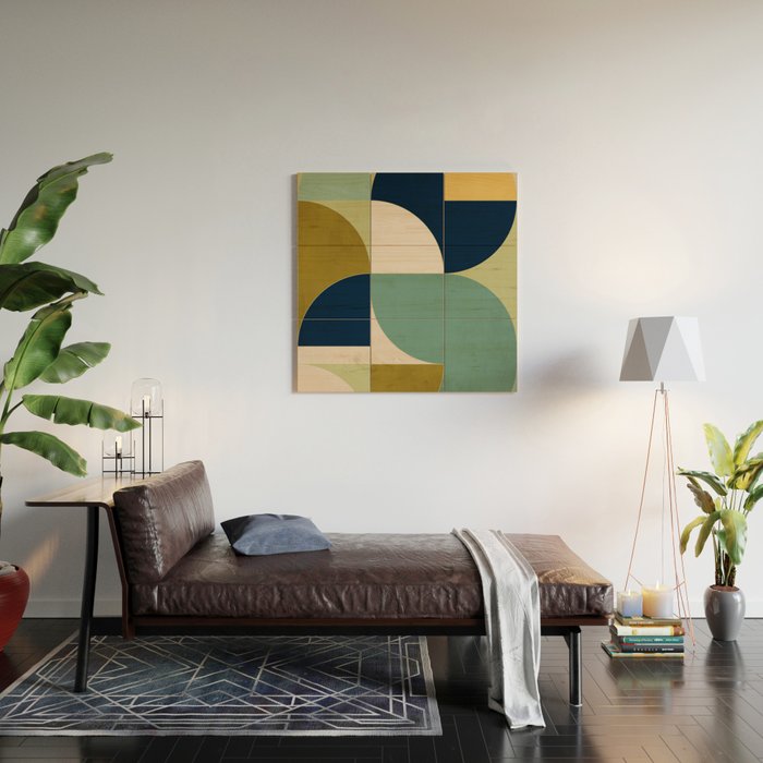 Geometric Shapes 249 Wood Wall Art Gallery Image 2
