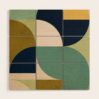 Geometric Shapes 249 Wood Wall Art Gallery Image 1