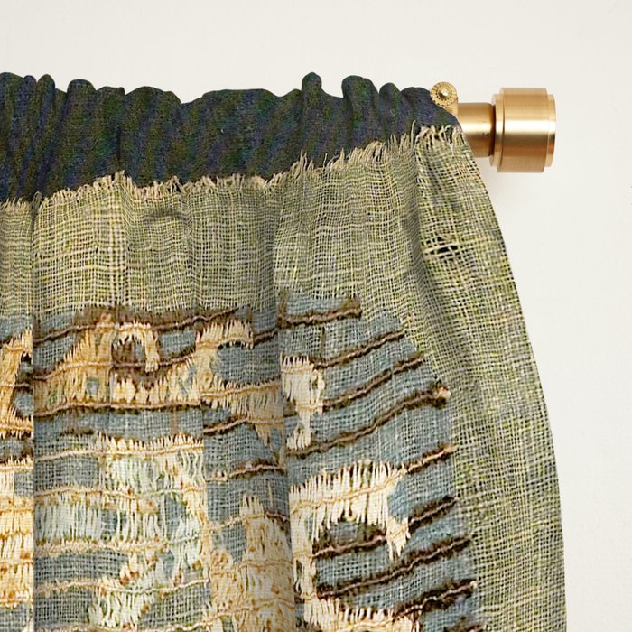 Kaitag 18th Century Caucasian Embroidery Print Window Curtain Gallery Image 2