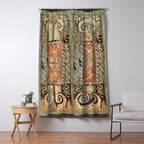 Kaitag 18th Century Caucasian Embroidery Print Window Curtain Gallery Image 5