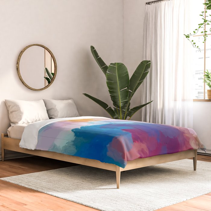 New Beginnings In Full Color | Abstract Texture Color Design Comforter Gallery Image 2