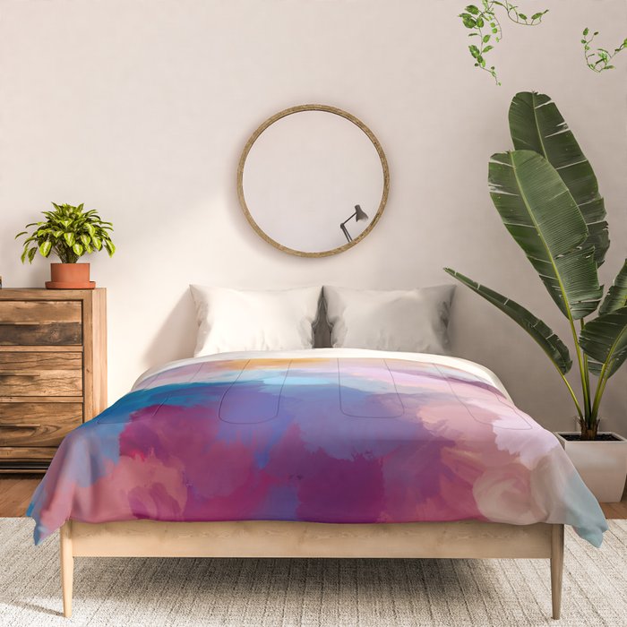 New Beginnings In Full Color | Abstract Texture Color Design Comforter Gallery Image 3