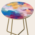 New Beginnings In Full Color | Abstract Texture Color Design Side Table Gallery Image 2