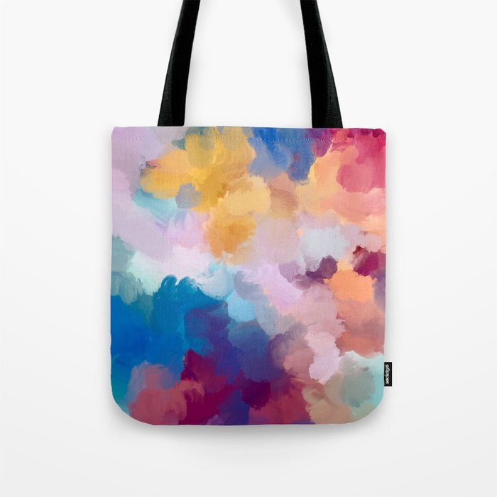 New Beginnings In Full Color | Abstract Texture Color Design Tote Bag Gallery Image 1